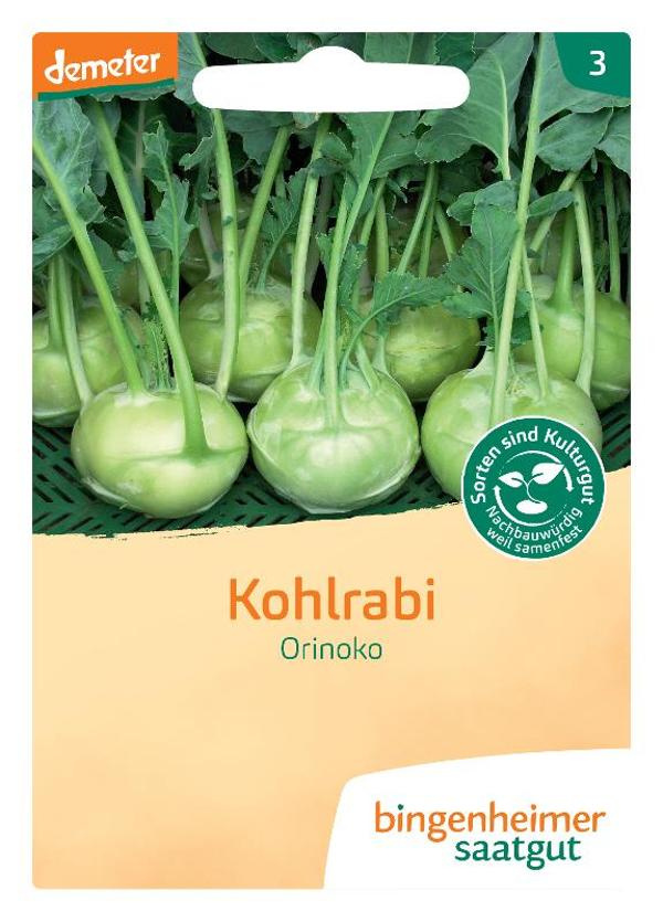 Produktfoto zu Bingenheimer Saatgut Kohlrabi Orinoko Samen