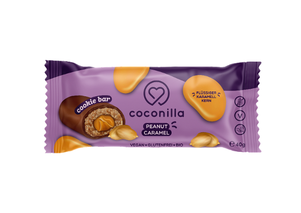 Produktfoto zu Coconilla Cookie Bar Peanut Caramel 40g