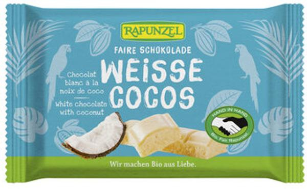 Produktfoto zu Rapunzel Weiße Schokolade mit Kokosstückchen 100g