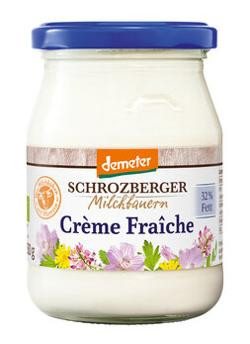 Produktfoto zu Schrozberger Crème Fraiche im Glas 32% 250g