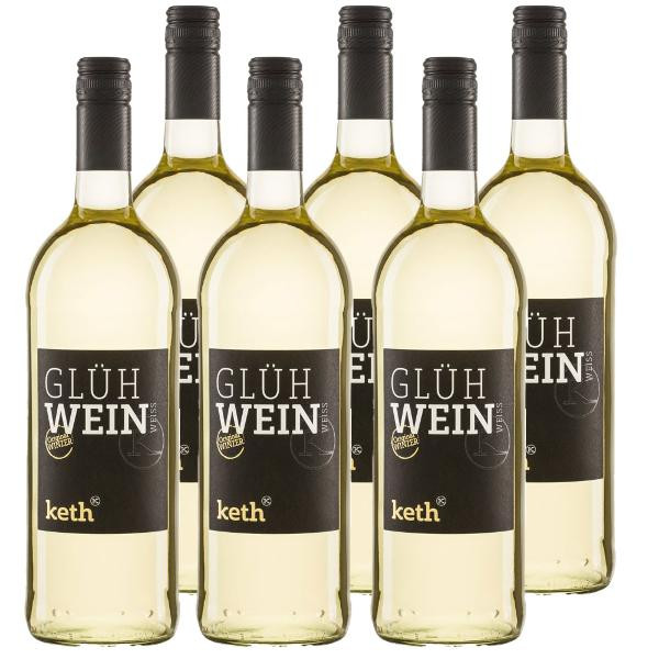 Produktfoto zu Kiste Keth Winzerglühwein Weiß 6x1l