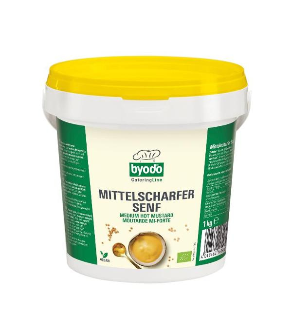 Produktfoto zu Byodo Senf mittelscharf 1Kg