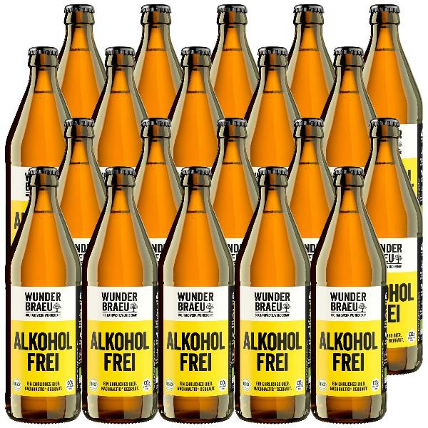 Produktfoto zu Kiste Wunderbräu alkoholfrei 20x0,5L