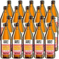 Produktfoto zu Kiste Wunderbräu Grapefruit Radler alkoholfrei 20x0,5l