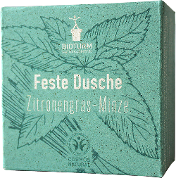 Produktfoto zu Bioturm Feste Dusche Zitronengras-Minze 100g