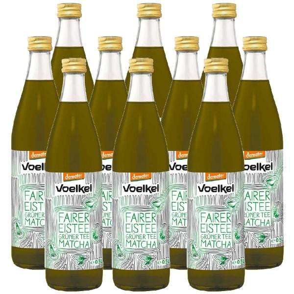 Produktfoto zu Kasten Voelkel Eistee mit Matcha 10x0,5L