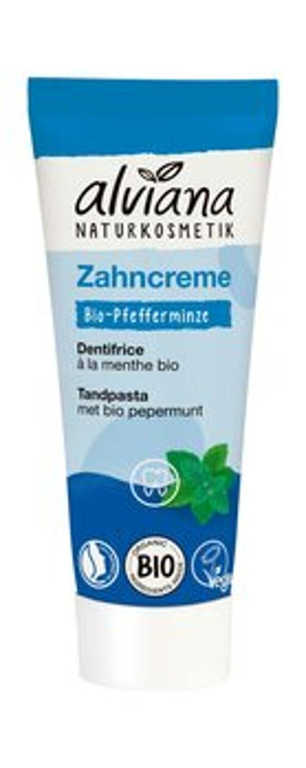 Produktfoto zu Alviana Zahncreme Bio-Pfefferminze 75ml