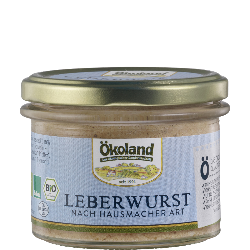 Produktfoto zu Ökoland Leberwurst Schwein 160g Glas