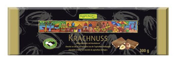 Produktfoto zu Rapunzel Krachnuss Vollmilch Schokolade mit Haselnuss 300g