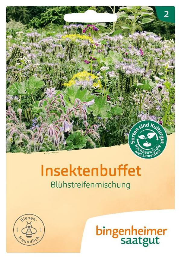 Produktfoto zu Bingenheimer Saatgut Blühstreifenmischung Insektenbuffet Samen