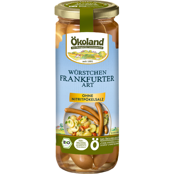 Produktfoto zu Ökoland Frankfurter im Glas 540g