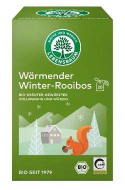 Produktfoto zu Lebensbaum Wärmender Winter-Rooibos Teebeutel 20*2g