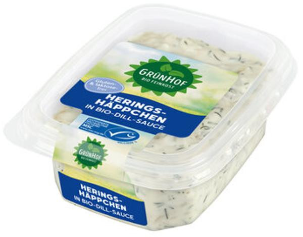 Produktfoto zu Grünhof Heringshäppchen in Dill-Sauce 150g