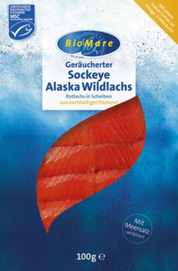 Produktfoto zu Bio Mare Sockeye Alaska Wildlachs, geräuchert 100g