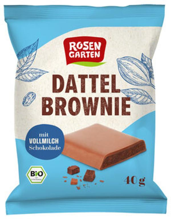 Produktfoto zu Rosengarten Vollmilch Dattel Brownie 40g