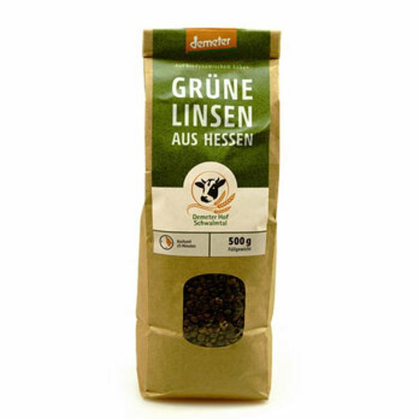 Produktfoto zu Demeterhof Schwalmtal Grüne Linsen aus Hessen 500g