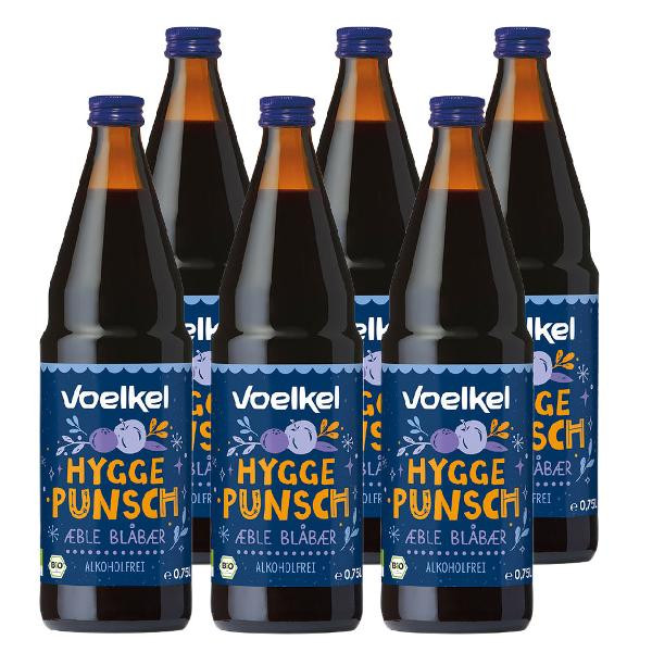 Produktfoto zu Kiste Voelkel Hygge Punsch Apfel Blaubeere 6x0,75L