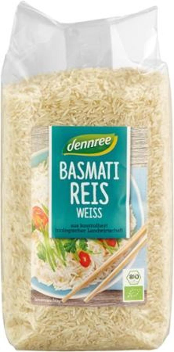 Produktfoto zu dennree Basmati Reis weiß 1kg