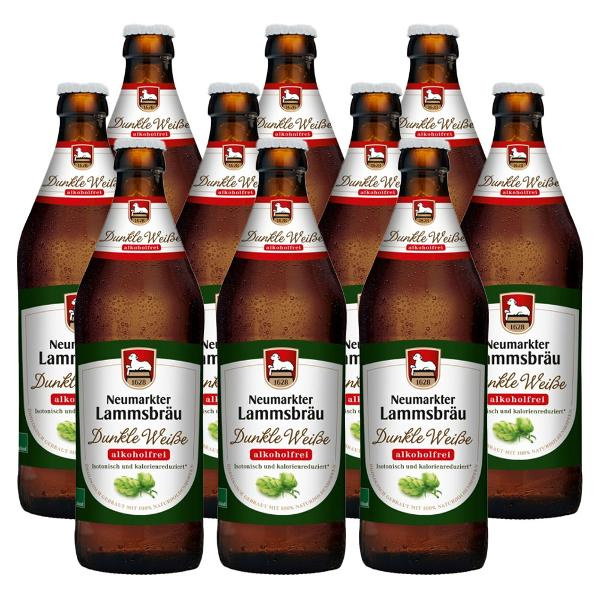 Produktfoto zu Kiste Lammsbräu Dunkle Weiße alkoholfrei 10x0,5L