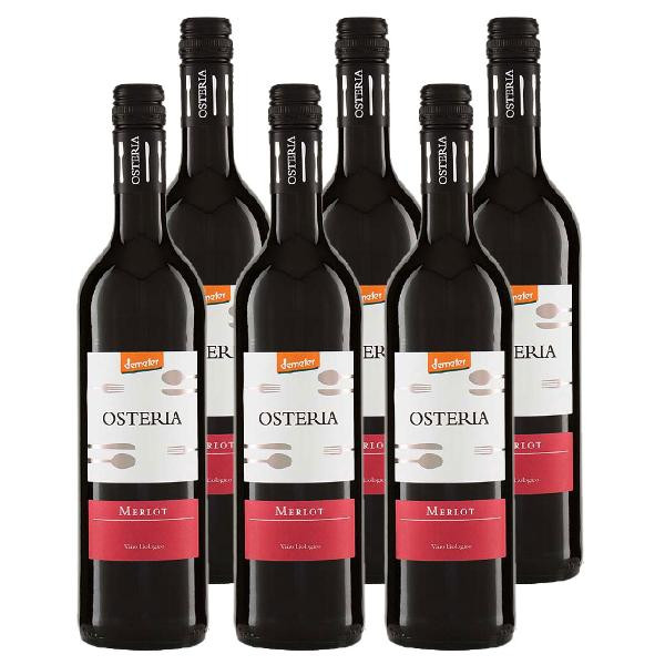 Produktfoto zu Kiste Osteria Merlot 6x0,75L