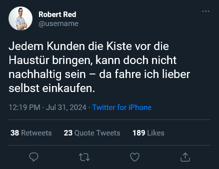 Bio reicht doch eh nicht für uns alle!