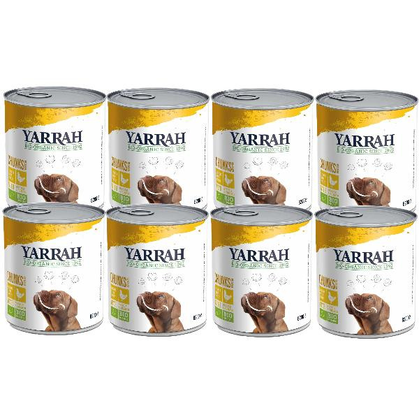 Produktfoto zu Yarrah Hund Chunks Huhn 6x820g