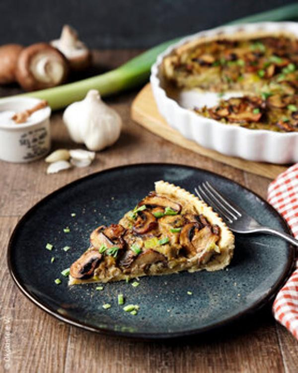 Produktfoto zu Vegane Champignon Lauch Quiche