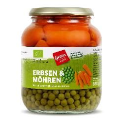 Produktfoto zu green Erbsen mit Möhren 680g