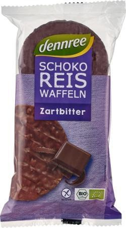 Produktfoto zu dennree Schoko-Reiswaffeln Zartbitter 100g