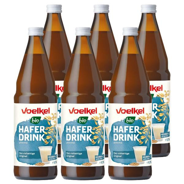 Produktfoto zu Kiste Voelkel Haferdrink 6x0,75L