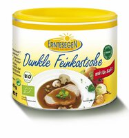 Dunkle Feinkostsoße