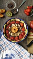 Rezeptkiste vegan: Fruchtige Grießbrei-Bowl mit Toppings